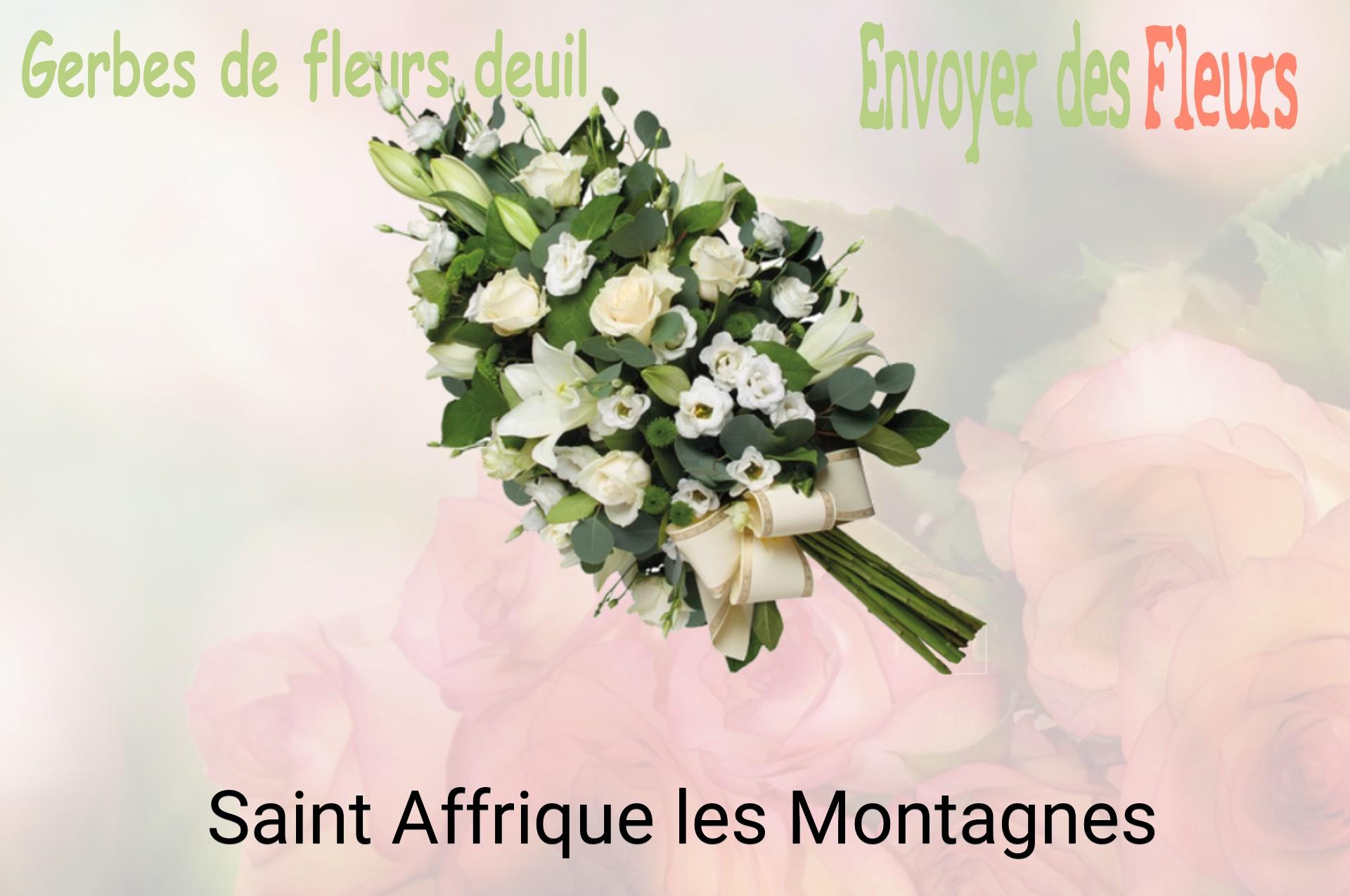 Gerbe de fleurs de deuil livrée à Saint-Affrique-les-Montagnes